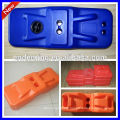 plastic water filled temporary fence feet, injection molding plastic feet,, blow molding plastic feet